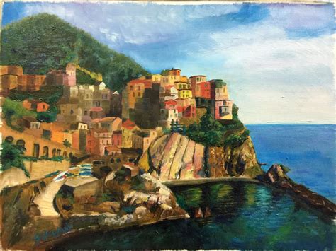 Cinque Terre Oil Painting 2017 Painting Art Oil Painting