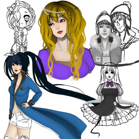 All My Wips By Spiralinatriangle On Deviantart