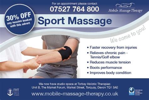 Mobile Massage Therapy Masseur In Paignton Uk