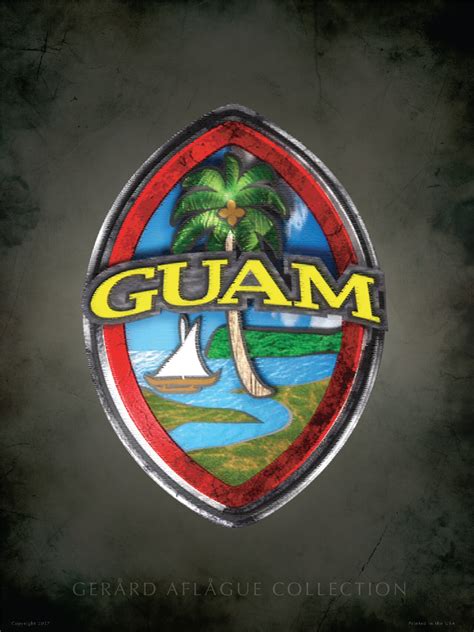 Chamorro Native Guam Seal Island Blood Tribe Poster Gerard Aflague