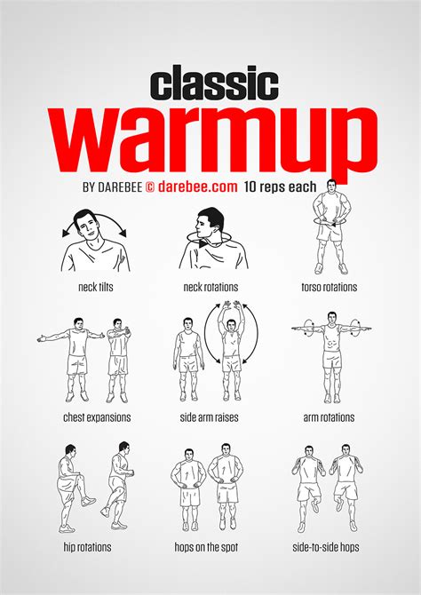 List Of Warm Up Exercises Before Workout Kayaworkout Co