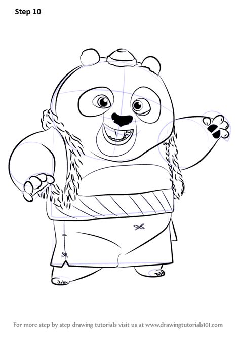 Learn How To Draw Bao From Kung Fu Panda 3 Kung Fu Panda 3 Step By