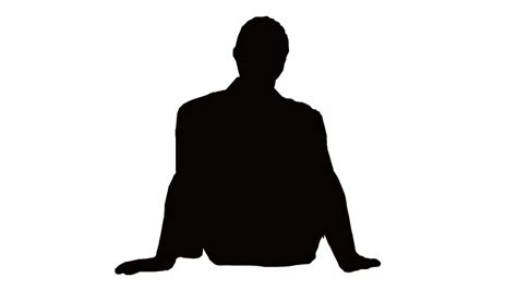 Silhouette Man Sitting Man Sitting Png Download 721