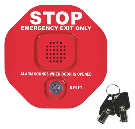 Safety Technology International Exit Door Alarm Unfinished Key Lock