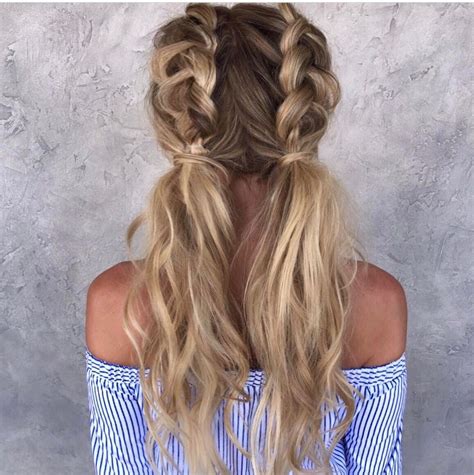 Half Dutch Braided Pigtails Hair Styles Pinterest Dutch Hair