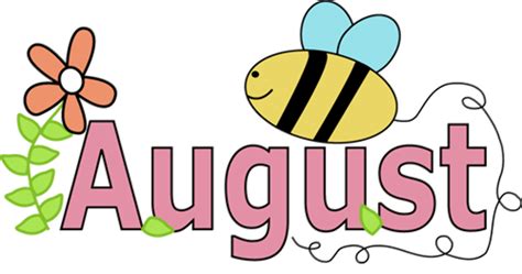 August Clipart Printable August Printable Transparent Free For Images