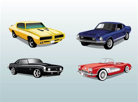 Retro Cars Vector Vector Art And Graphics