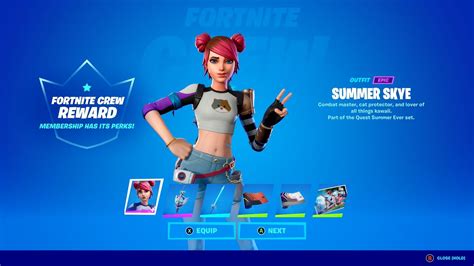 Fortnite Summer Skye Crew Pack Out Now Fashion Show Live Review