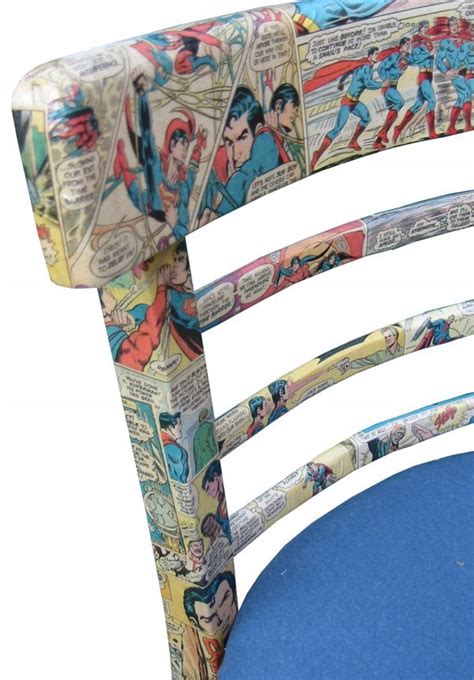 Decoupage Comic Book Chair