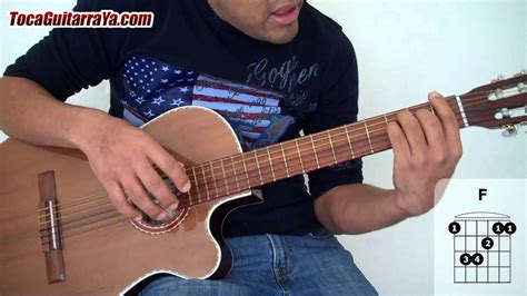 Como Tocar El Acorde De Fa Mayor En Guitarra Acústica Youtube