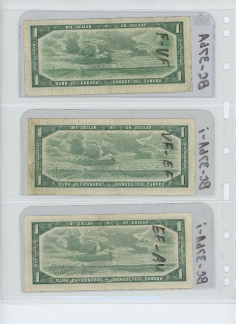 3 1954 One Dollar Bill Replacement Notes 2 Different Prefixes 300