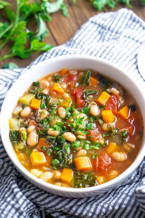 Vegan White Bean And Kale Soup Instant Pot Or Stove Recipe White