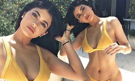 Kylie Jenner Puts Her Killer Curves On Display In A Tangerine Bikini