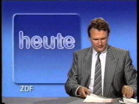 | zweites deutsches fernsehen (english: ZDF - heute + Sendeschluss 05.10.1990 - YouTube