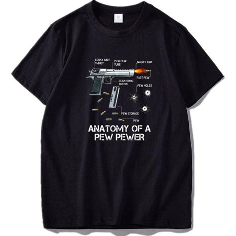 Buy Anatomy Of A Pew Pewer T Shirt Ammo And Gun Amendment Meme Lovers T