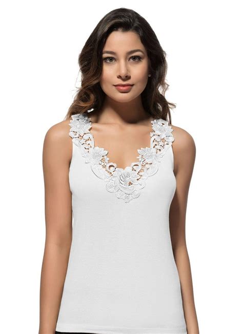 Pack Of 3 Lace Trim Womens Dressy Cami Tank Tops Etsy