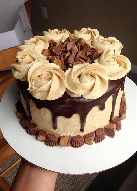 I Made My Mom This Chocolate Peanut Butter Drip Cake For Her Birthday
