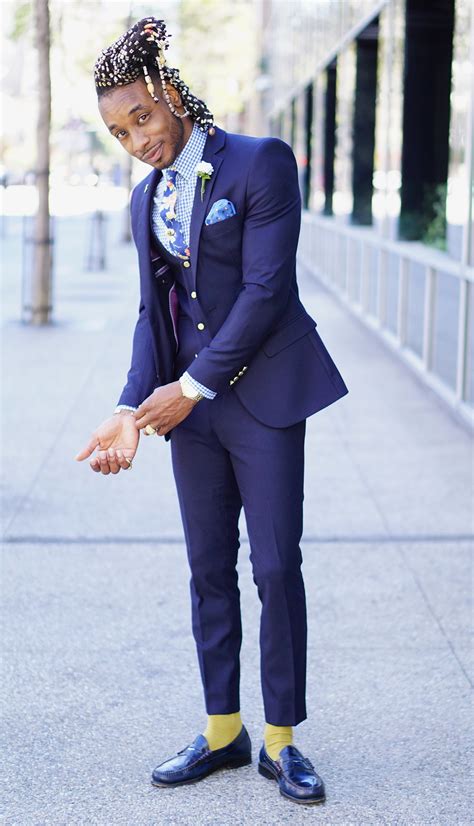 Mens fashion suits cool suits well dressed men blue suit gentleman style fashion pinstripe suit suit and tie mens fashion. OOTD: NEW 3 PIECE NAVY SUIT - Norris Danta Ford