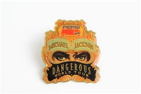 Michael Jackson Dangerous Tour Pin Dangerous World Tour 1992 Etsy
