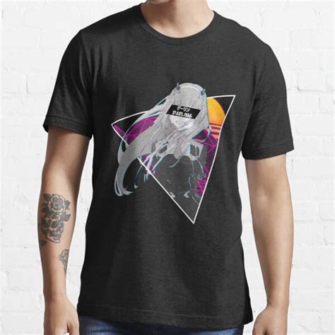 Zero Two Waifu Aesthetic Glitch T Shirt By Cooral Redbubble