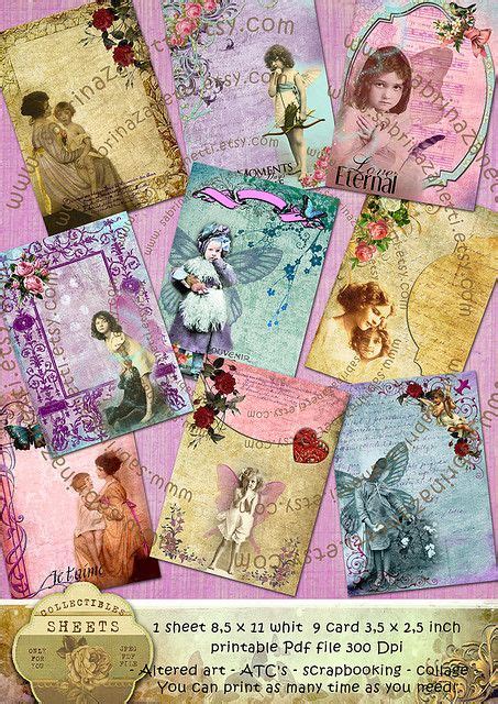 Altered Art Collage Sheets Altered Art Paper Art Fabric Art