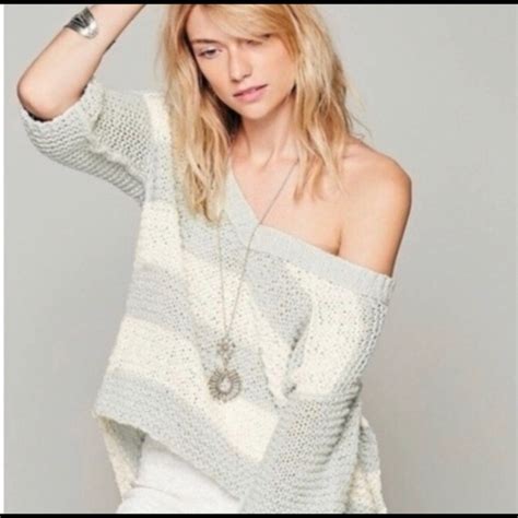 Free People Sweaters Free People Park Slope Chunky Striped Sweater Poshmark