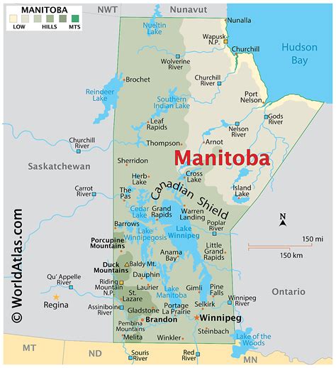 Manitoba Maps And Facts World Atlas