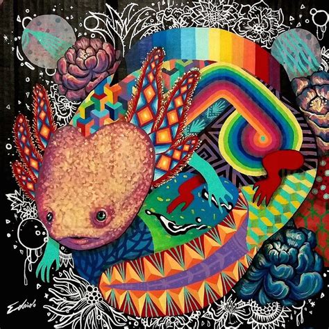 Axolotl Yin Yang Ajolote Obras De Arte Mexicano Ajolote Dibujo My Xxx