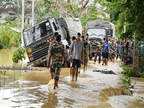 Assam Floods 18 Dead Over 839k Affected In 32 Districts Nagaon Worst Hit Business Standard News