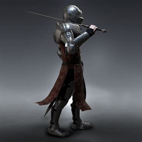 3d Model Medieval Knight Rigged Vr Ar Low Poly Rigged Cgtrader