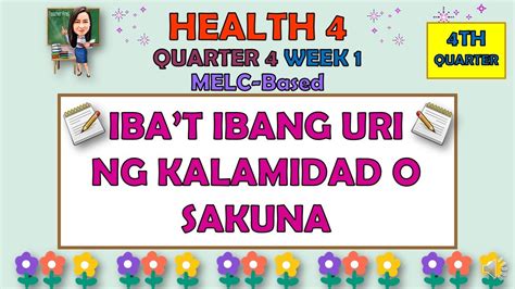 Health 4 Quarter 4 Week 1 Ibat Ibang Uri Ng Kalamidad O Sakuna