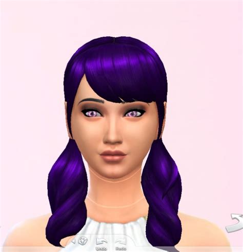 Purple Hair Sims 4 Hair