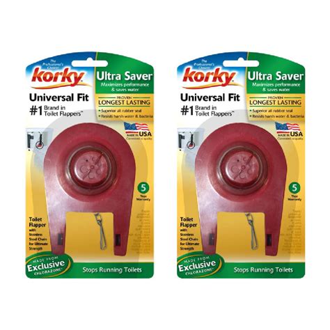 Korky 100bp Ultra High Performance Toilet Flapper 2 Inch And Chain