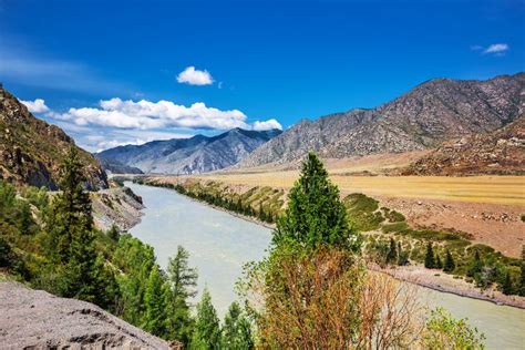 The River Katun Gorny Altai Russia Stock Photo Image Of Nature