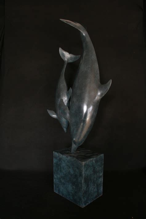 Bronze Dolphins Adam Binder Sculptures