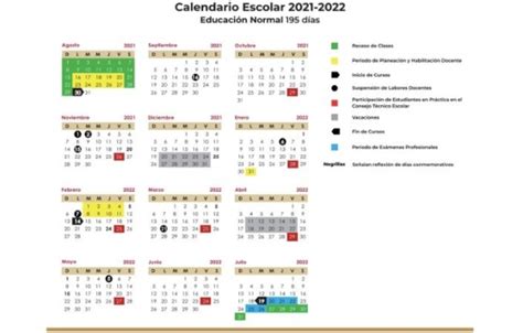 Calendario Escolar 2021 A 2022 Sep Pdf Calendario Ciclo Escolar 2020
