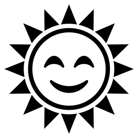 Sun With Face Emoji Clipart Free Download Transparent Png Creazilla
