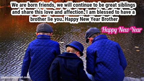 100 Happy New Year Wishes For Brother 2023 From Sister 2024
