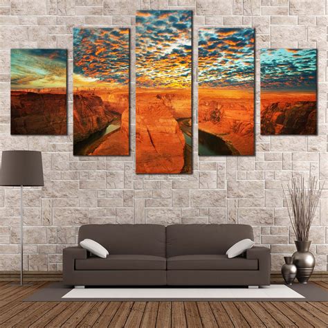 Cloudy Desert Canvas Wall Art Grand Canyon National Park Canvas Print