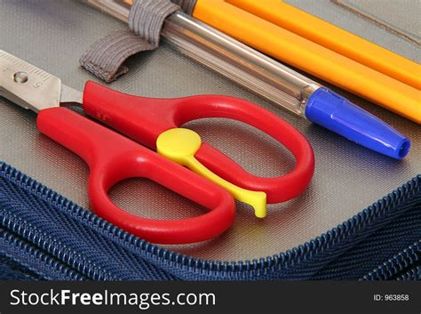 Scissors Pencils And Pen Free Stock Images And Photos 963858