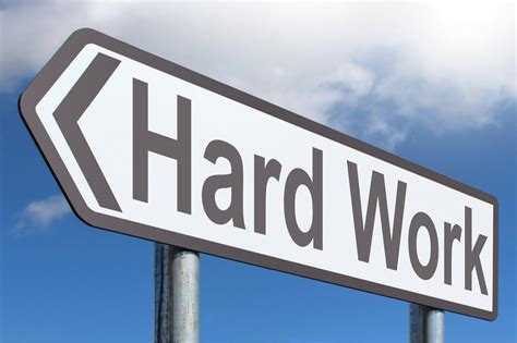 Hard Work Free Of Charge Creative Commons Highway Sign Image