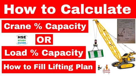 How To Fill Lifting Plan For Crane In Hindi How To Calculate Crane