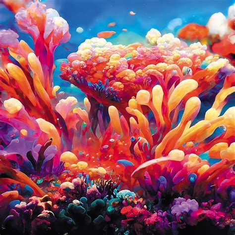 Pin On Coral Reef Watercolor Art Ocean Life Painting