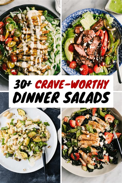 30 Healthy Dinner Salad Recipes Our Salty Kitchen