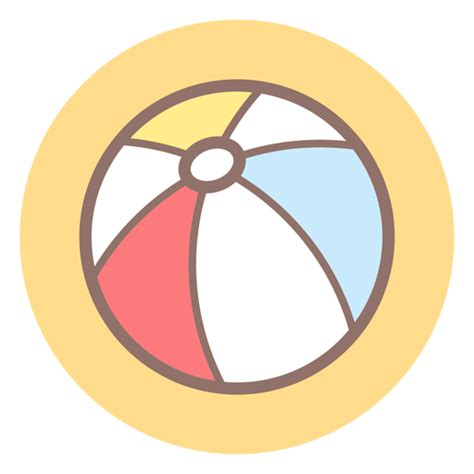 Beach Ball Circle Icon Transparent Png And Svg Vector File