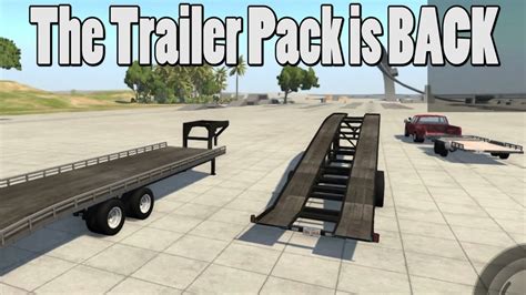 Beamngdrive Mods The Trailer Pack Is Back Goosenecks And Car
