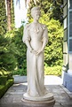 Estatua de Sisi, Isabel de Baviera, en Corfú, Grecia 2022