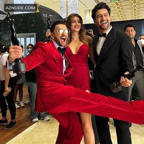 Kriti Sanon In A Red Maxi Dress Featuring A High Slit At Filmfare Awards 2022 Aznude