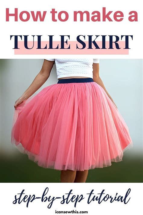 How To Make A Tulle Skirt In 10 Simple Steps I Can Sew This Tulle