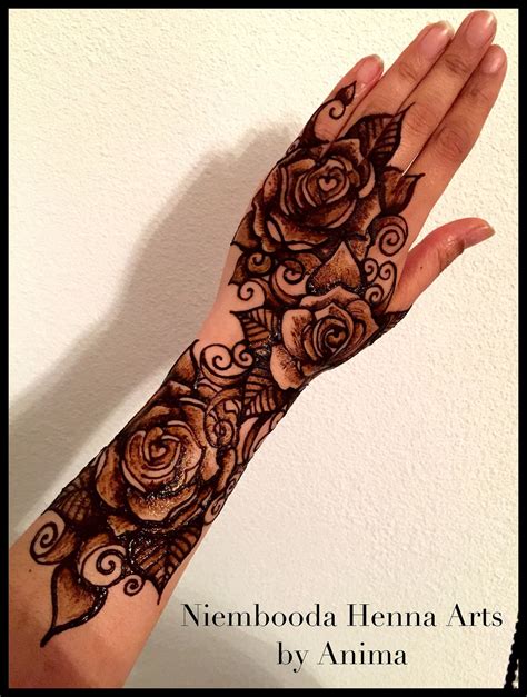 Roses Roses And Roses Indian Henna Designs Floral Henna Designs